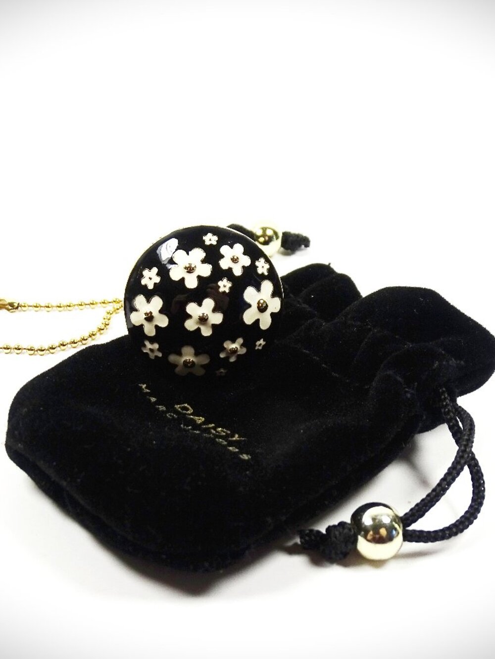 MARC JACOBS Daisy Solid Parfum in Daisy Enamel Ring Size 7.5